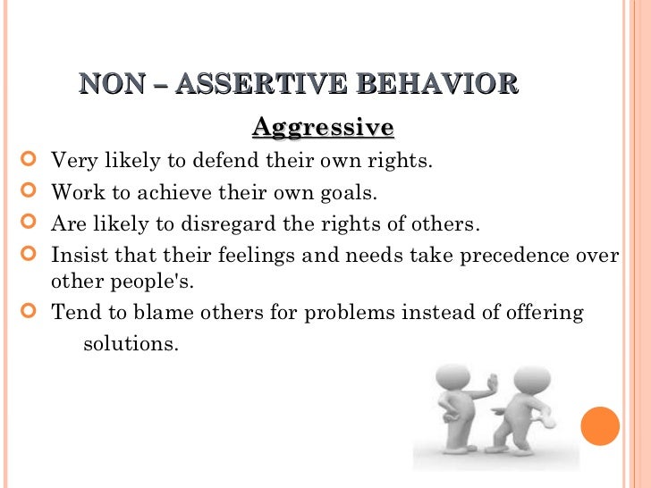 Non assertive behavior definition